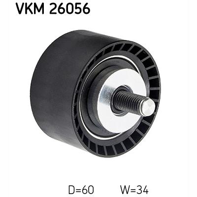 SKF VKM26056 V-Ribbed Belt Deflection/Guide Pulley