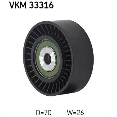 SKF VKM33316 V-Ribbed Belt Deflection/Guide Pulley