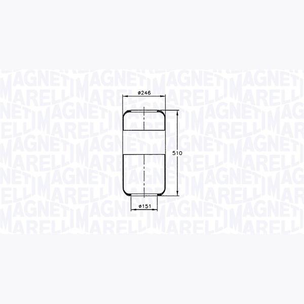 MAGNETI MARELLI 030607020045 Compressed-Air System Air Tank