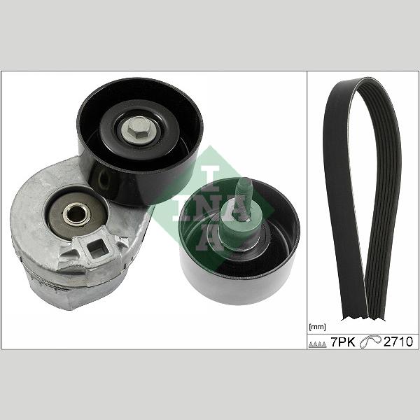 INA 529038910 V-Ribbed Belt Set