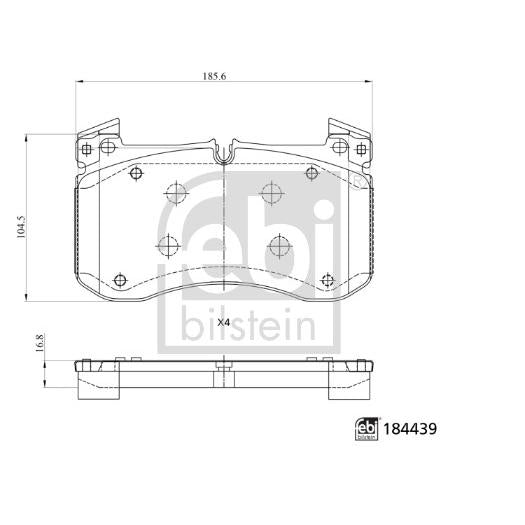SBP CRK-261 Disc Brake Caliper Repair Kit