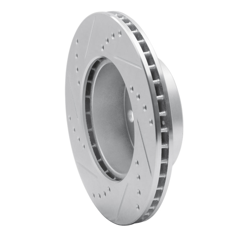 R1 Concepts R1 76-93 Volvo 242 Front Right Drilled & Slotted Silver Brake Rotor