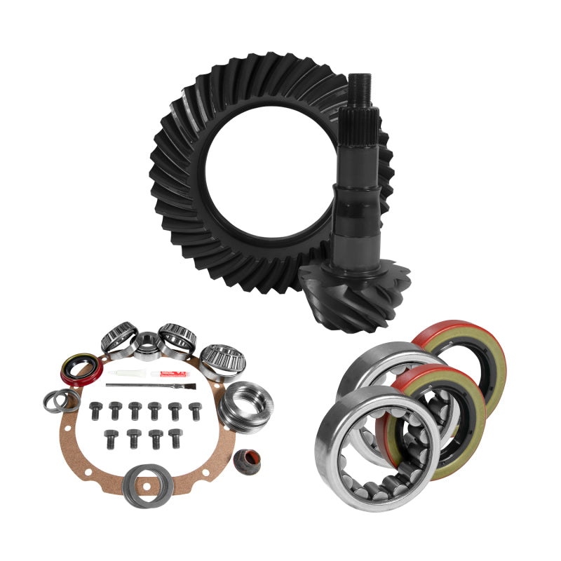 Yukon Gear & Axle Yukon Gear 8.8in Ford 3.31 Rear Ring & Pinion Install Kit 2.53in OD Axle Bearings and Seals