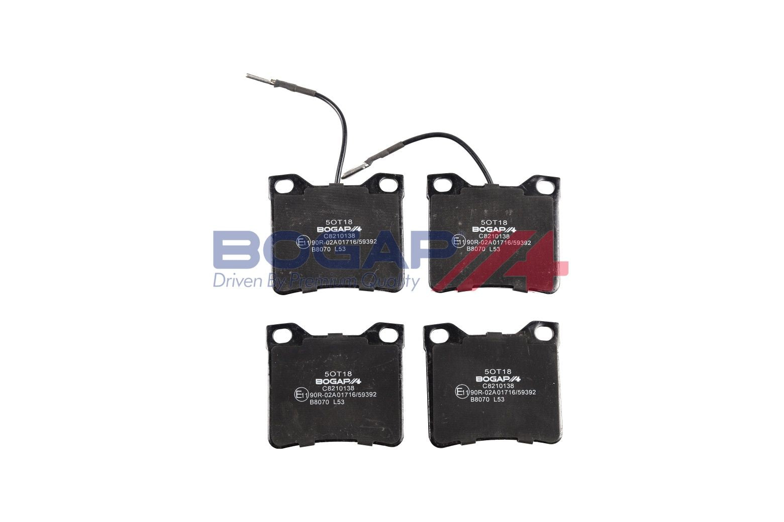 BOGAP C8210138 Brake Pad Set, Disc Brake | ML Performance Car Parts