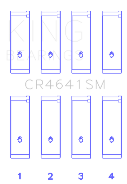 King Engine Bearings Suzuki J24B (Size 0.50 Oversized) Rod Bearing Set