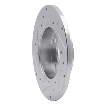 R1 Concepts R1 83-90 Toyota Tercel Front Right Drilled & Slotted Silver Brake Rotor