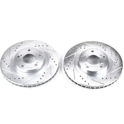 PowerStop Power Stop 13-15 Acura ILX Front Evolution Drilled & Slotted Rotors - Pair