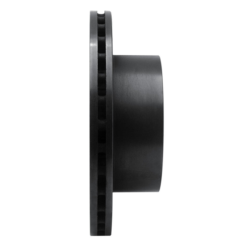 R1 Concepts R1 06-25 American Coach Patriot Rear Right Drilled & Slotted Black Brake Rotor