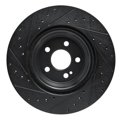 R1 Concepts R1 20-26 Mercedes-Benz GLE53 AMG Rear Right Drilled & Slotted Black Brake Rotor