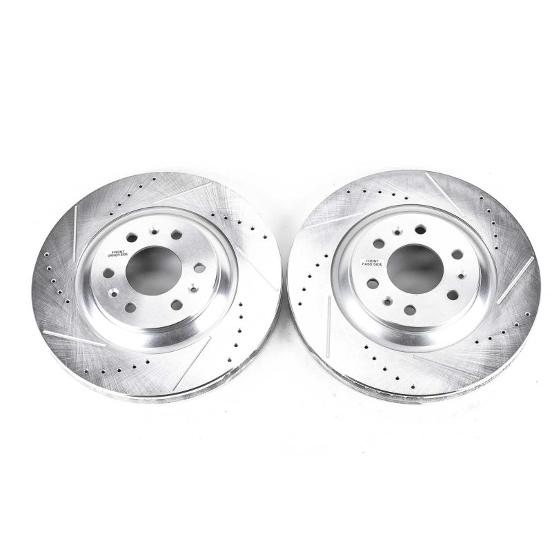 PowerStop Power Stop 04-09 Cadillac SRX Front Evolution Drilled & Slotted Rotors - Pair