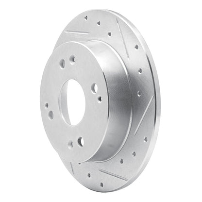 R1 Concepts R1 92-97 Acura CL Rear Right Drilled & Slotted Silver Brake Rotor