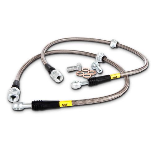 StopTech 08-10 Mitsubishi Lancer Ralliart Stainless Steel Rear Brake Lines