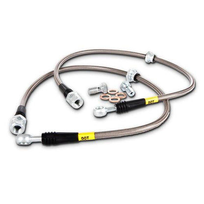 StopTech 08-10 Mitsubishi Lancer Ralliart Stainless Steel Rear Brake Lines