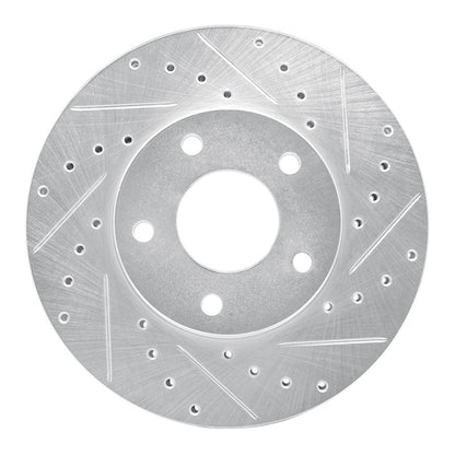 R1 Concepts R1 02-07 Nissan X-Trail (Mexico) Front Right Drilled & Slotted Silver Brake Rotor