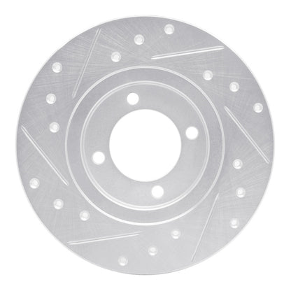 R1 Concepts R1 80-83 Toyota Corolla (US/Canada) Front Right Drilled & Slotted Silver Brake Rotor