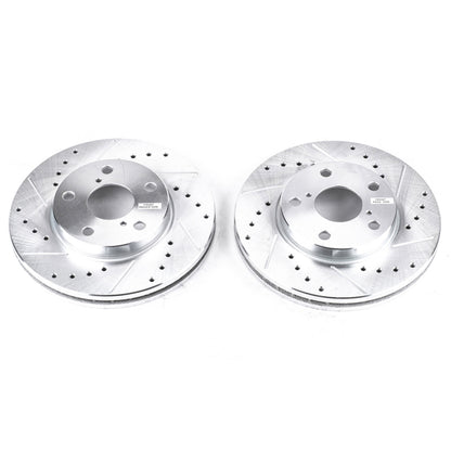PowerStop Power Stop 92-98 Lexus SC300 Front Evolution Drilled & Slotted Rotors - Pair