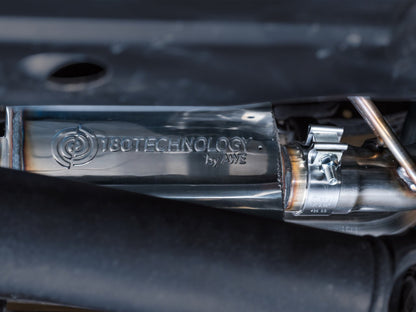 AWE Tuning 16-22 Toyota Tacoma 0FG Cat-Back Exhaust w/ BashGuard - Dual Diamond Black Tips