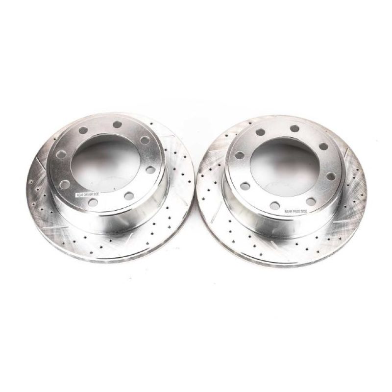 PowerStop Power Stop 00-05 Ford Excursion Rear Evolution Drilled & Slotted Rotors - Pair