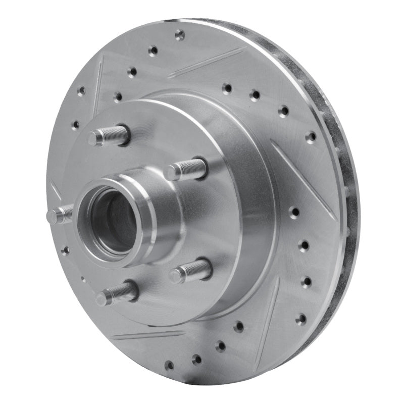 R1 Concepts R1 95-97 Ford Ranger (USA/Canada) Front Left Drilled & Slotted Silver Brake Rotor