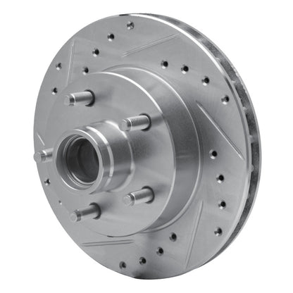 R1 Concepts R1 95-97 Ford Ranger (USA/Canada) Front Left Drilled & Slotted Silver Brake Rotor