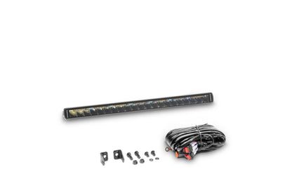 Go Rhino Xplor Blackout Combo Series Sgl Row LED Light Bar w/Amber (Side/Track Mount) 20.5in. - Blk