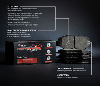 R1 Concepts R1 07-16 BMW 335D Front Track/Street Brake Pads