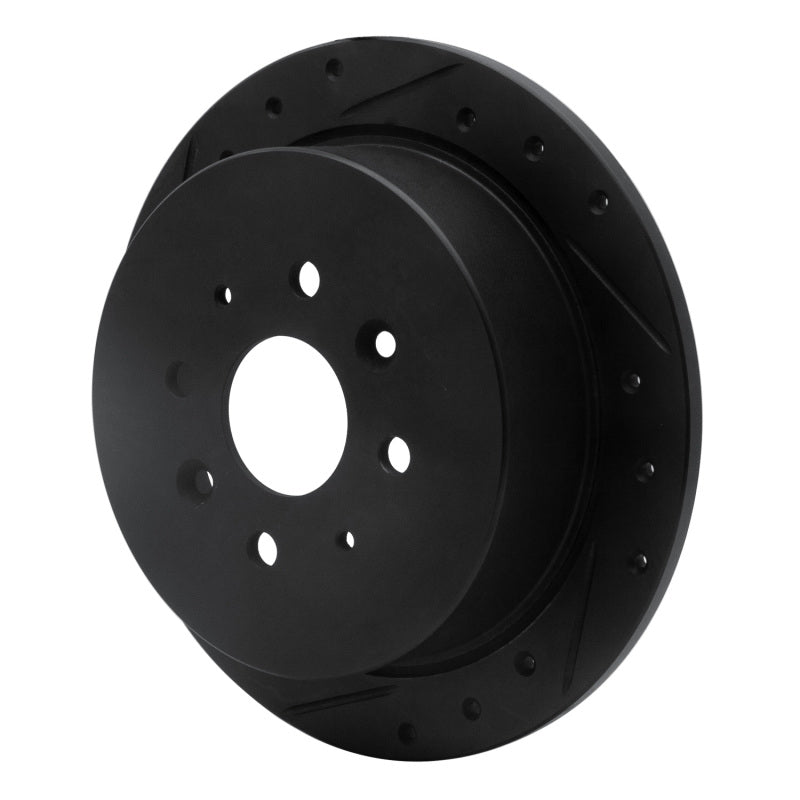 R1 Concepts R1 97-02 Peugeot 306 (Mexico) Rear Left Drilled & Slotted Black Brake Rotor