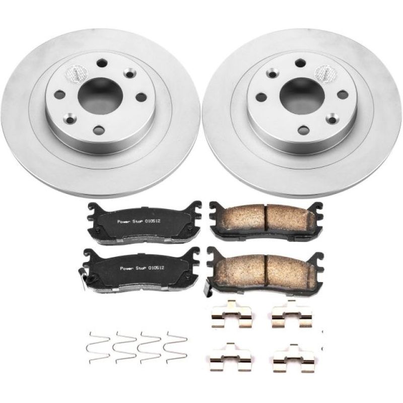 PowerStop Power Stop 97-03 Ford Escort Rear Z17 Evolution Geomet Coated Brake Kit