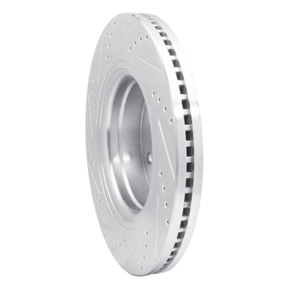 R1 Concepts R1 04-06 Dodge Ram 1500 Pickup Front Right Drilled & Slotted Silver Brake Rotor