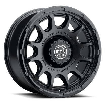 ICON Alloys Rancho 20x9 / 8x6.5 / 12mm / 5.5in BS DBL Black Wheel