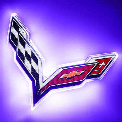 ORACLE Lighting Oracle Corvette C7 Rear Illuminated Emblem - UV/Purple