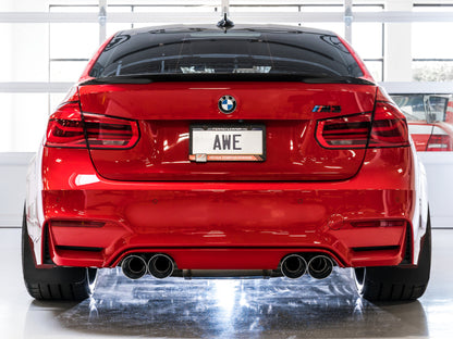 AWE Tuning BMW F8X M3/M4 SwitchPath Cat-Back Exhaust - Diamond Black Tips