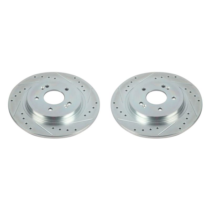 PowerStop Power Stop 19-20 Hyundai Santa Fe Rear Evolution Drilled & Slotted Rotors - Pair