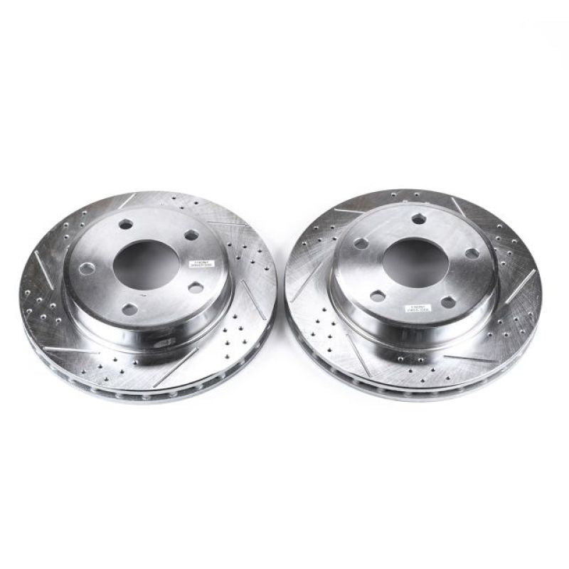 PowerStop Power Stop 05-11 Dodge Dakota Front Evolution Drilled & Slotted Rotors - Pair