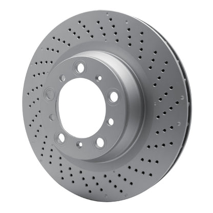 DFC 16-23 Porsche 718 Cayman Right Rear Drilled Hi-Carbon Alloy Geomet Coated Rotor
