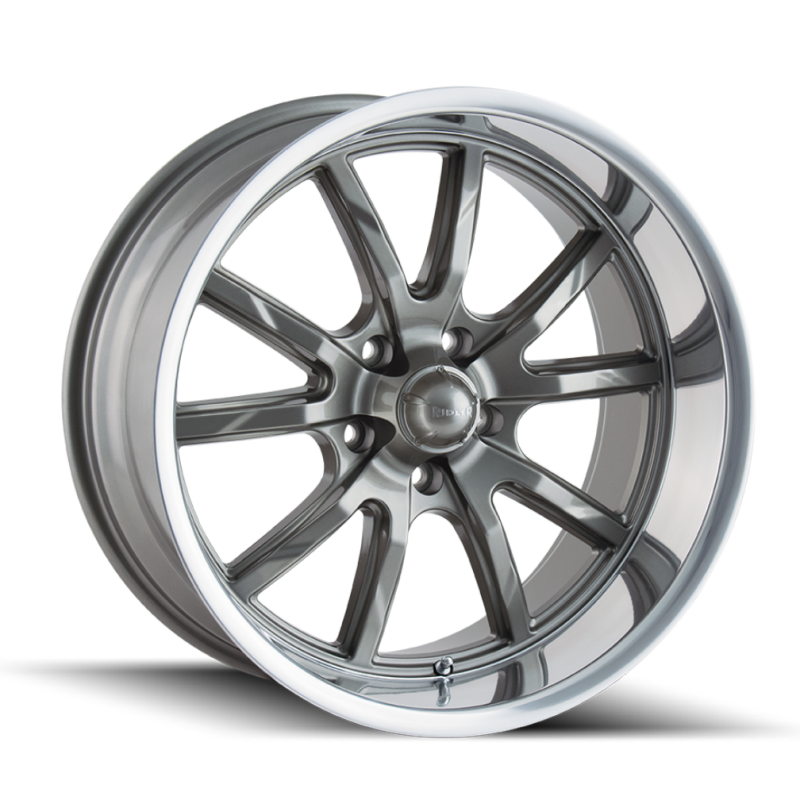 Ridler Wheels Ridler 650 17x8 / 5x120.65 BP / 0mm Offset / 83.82mm Hub Gloss Grey Polished Wheel
