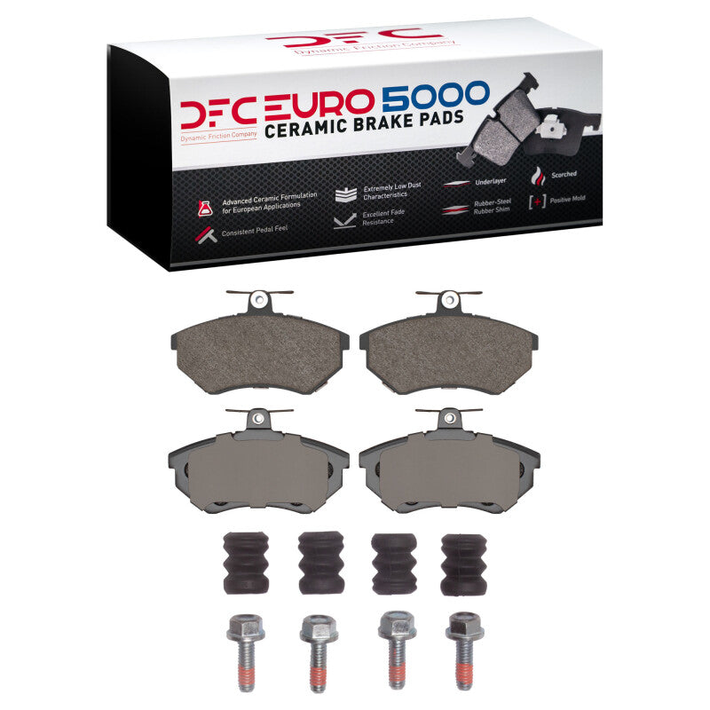 DFC 84-02 Audi Coupe Front Euro 5000 Ceramic Brake Pads and Hardware Kit