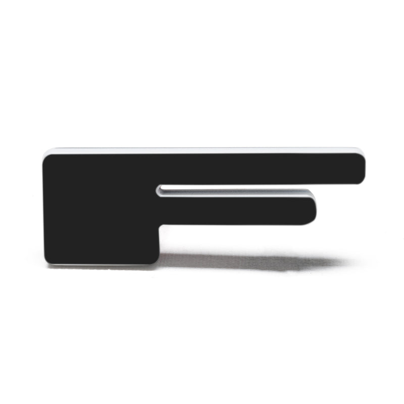ORACLE Lighting Universal Illuminated LED Letter Badges - Matte Blk Surface Finish - F