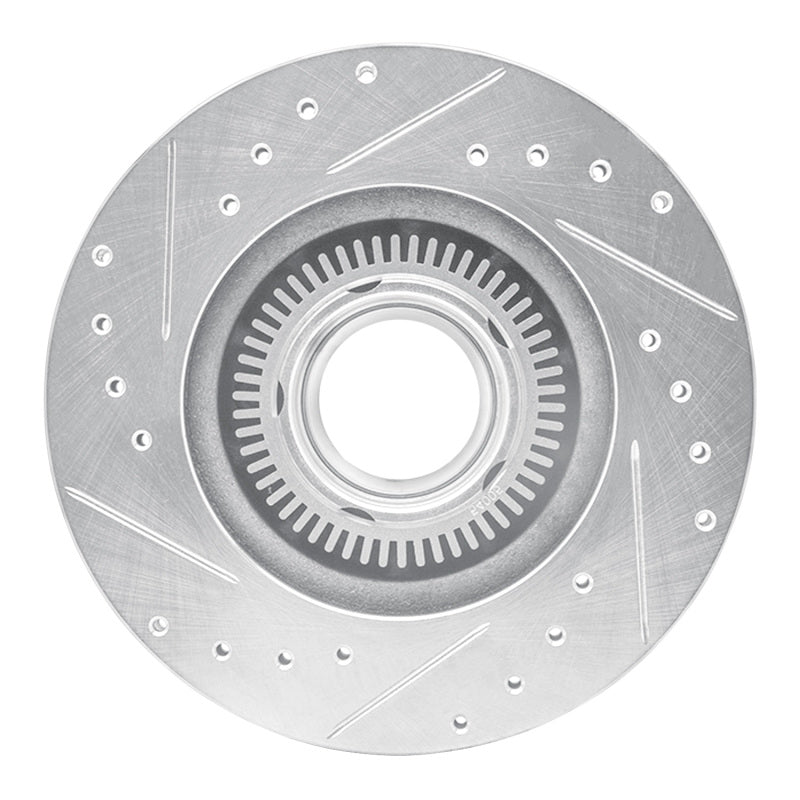 R1 Concepts R1 93-94 Ford Explorer Front Right Drilled & Slotted Silver Brake Rotor