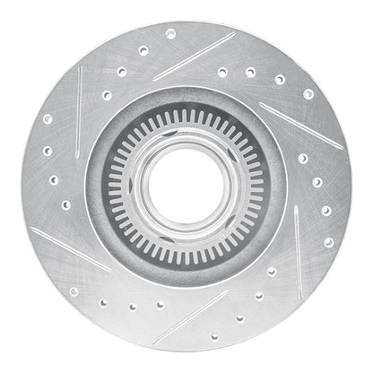 R1 Concepts R1 93-94 Ford Explorer Front Right Drilled & Slotted Silver Brake Rotor