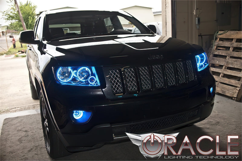 ORACLE Lighting Oracle Jeep Grand Cherokee 11-13 Halo Kit - ColorSHIFT w/o Controller