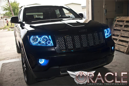 ORACLE Lighting Oracle Jeep Grand Cherokee 11-13 Halo Kit - ColorSHIFT w/o Controller