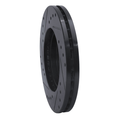 R1 Concepts R1 92-95 Toyota MR2 Front Right Drilled & Slotted Black Brake Rotor