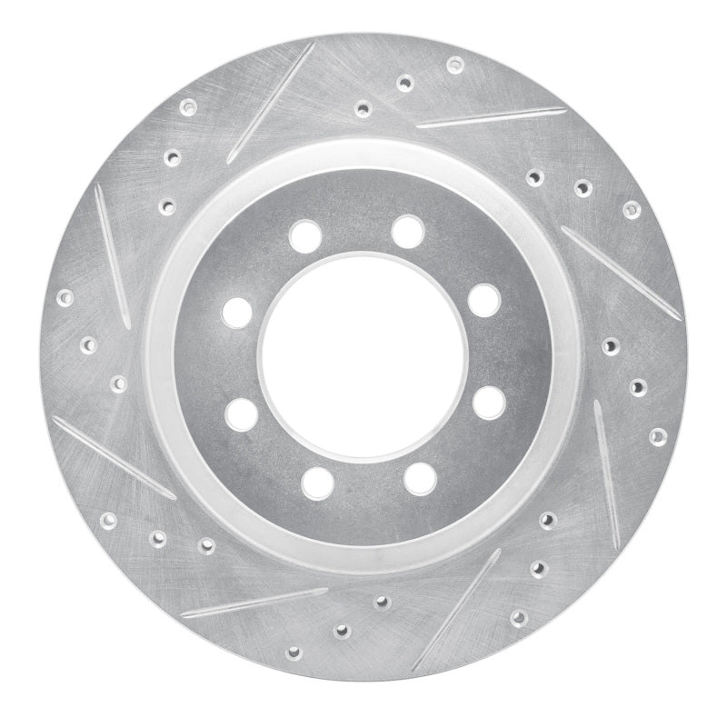 R1 Concepts R1 68-76 Ford E-350 Econoline Front Left Drilled & Slotted Silver Brake Rotor