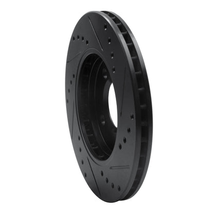 R1 Concepts R1 84-91 BMW 325I (USA/Canada) Front Left Drilled & Slotted Black Brake Rotor