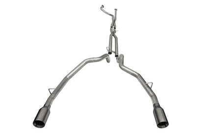 CORSA Performance Corsa 2021-2024 Dodge Ram TRX Crew Cab Baja Catback Exhaust Dual Rear Gunmetal Tip