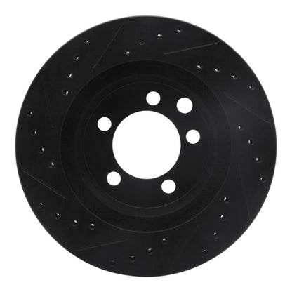 R1 Concepts R1 74-81 Dodge W100 Front Right Drilled & Slotted Black Brake Rotor