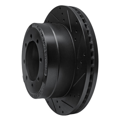 R1 Concepts R1 11-22 Ford F-350 Super Duty 2WD Rear Right Drilled & Slotted Black Brake Rotor