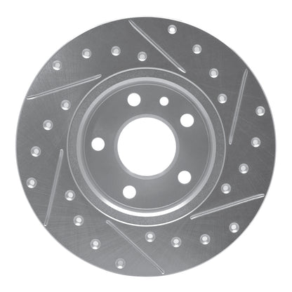 R1 Concepts R1 91-95 Alfa Romeo 164 Rear Left Drilled & Slotted Silver Brake Rotor
