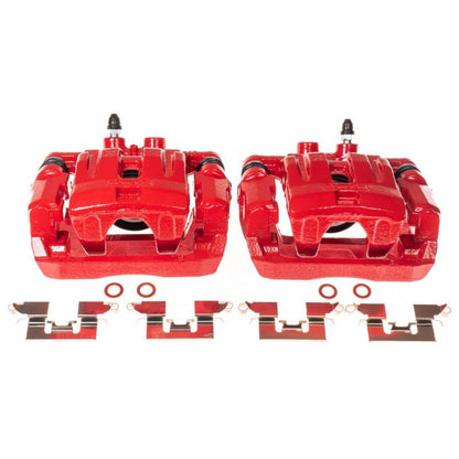 PowerStop Power Stop 07-10 Ford Edge Rear Red Calipers w/Brackets - Pair